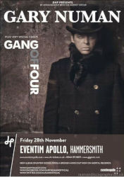Gary Numan Splinter Tour Poster Australia